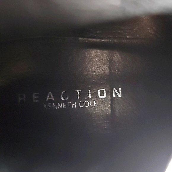 Kenneth Cole Reaction Black Leather Mens Boots Size 38 /6.5 - Picture 8 of 9